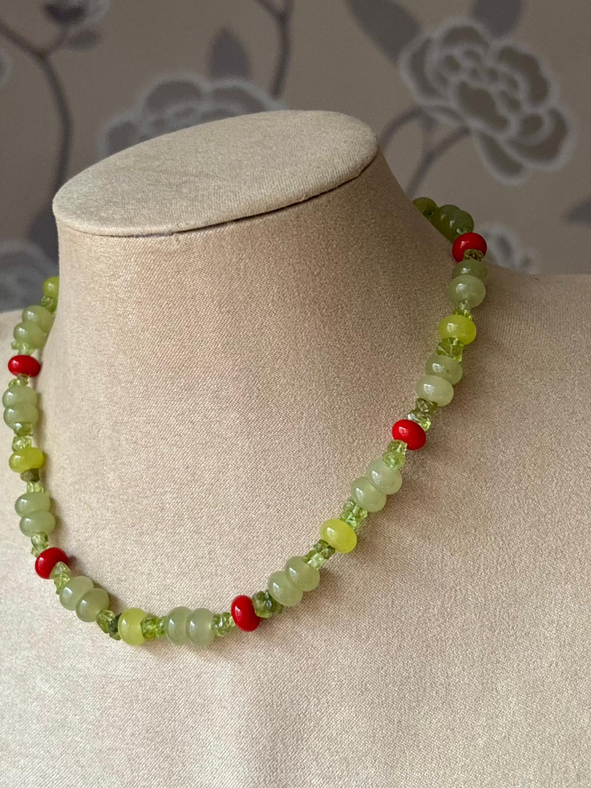 Collar Piedras verde