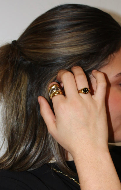 Anillo Triple Bicolor