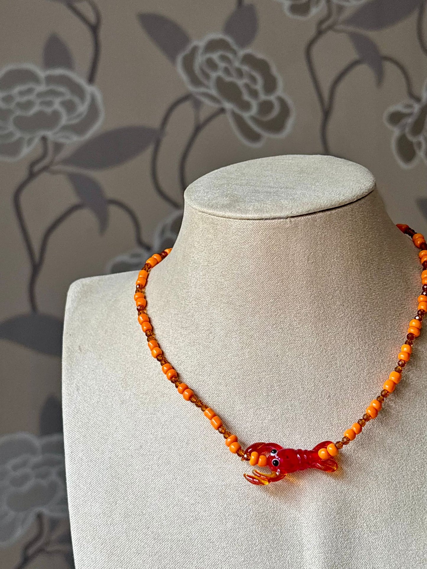 Collar Langosta Naranja