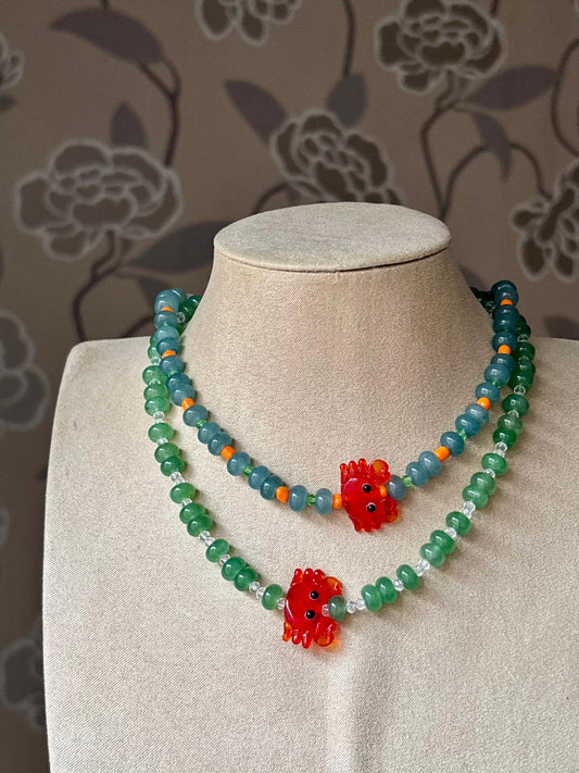 Collar Cangrejo Cristal